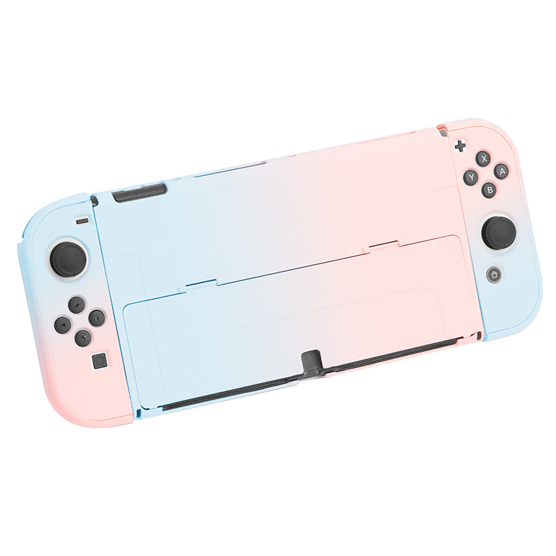 Anti-Fingerprint Dockable Case Protective Cover Ergonomic Comfort PC Grip Case Set for Nintendo Switch OLED Console Anti-Fingerprint Dockable Case Protective Cover Ergonomic Comfort PC Grip Case Set for Nintendo Switch OLED Console